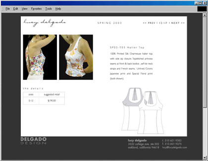 Delgado Design Spring Collection Screenshot 2
