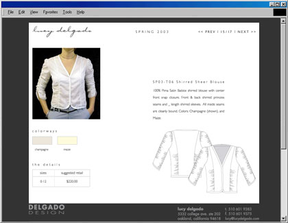 Delgado Design Spring Collection Screenshot 3